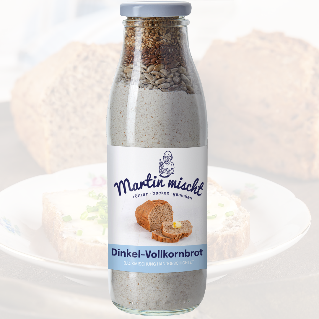 Dinkel-Vollkornbrot Backmischung
