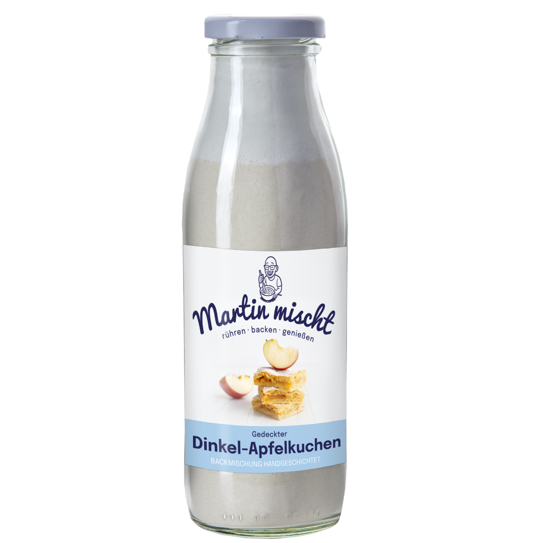 Gedeckter Dinkel-Apfelkuchen Backmischung